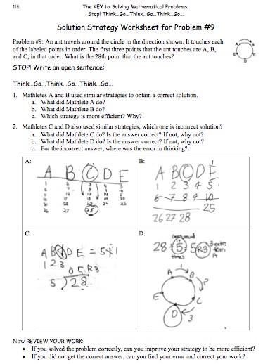 Image
                of a sample Solution Strategy Worksheet